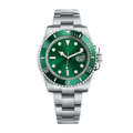 Ocean Diver 40 – Green Sunburst Dial | Stainless Steel Bracelet & Green Ceramic Bezel