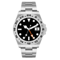 Field 42 – Black Dial | Steel Bracelet & Fixed 24H Bezel
