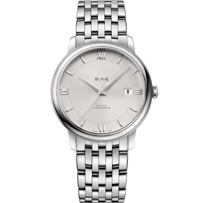 De Ville Prestige Co-Axial Chronometer Silver and Grey Dial