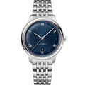 De Ville Prestige Co-Axial Master Chronometer Silver and Blue Dial