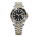 Dual Time 40 – Black Dial | Steel & Gold Tone Jubilee Bracelet & Grey-Black Ceramic Bezel
