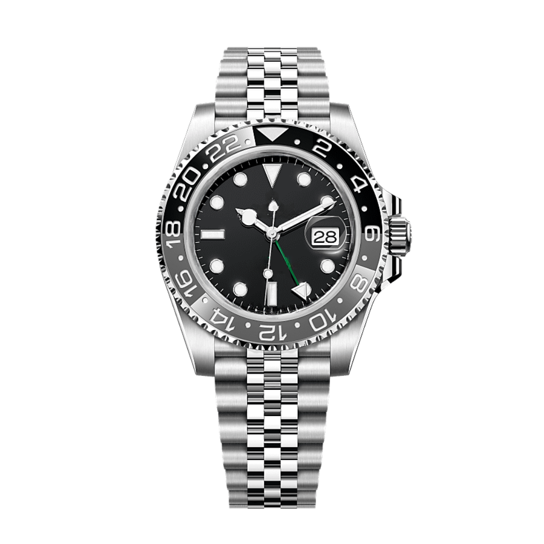 Explorer 40 – Black & Grey Dial | Stainless Steel Jubilee Bracelet & Dual-Tone Ceramic Bezel