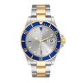 Diver 40 – Silver Dial | Steel & Gold Tone Bracelet & Black Dive Bezel